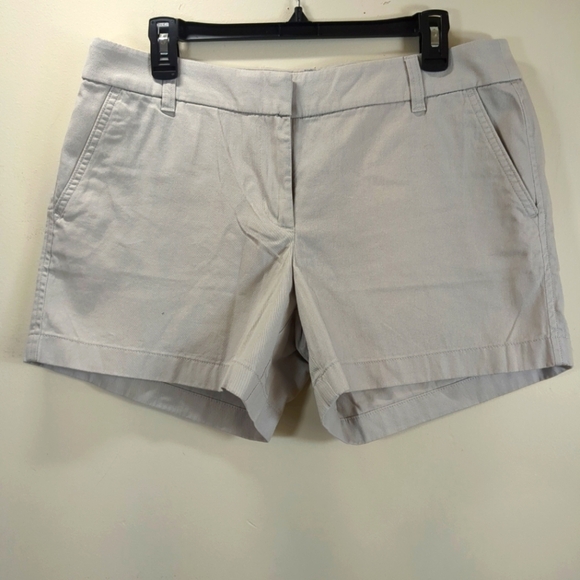 J Crew Factory classic chino beige shorts, NWT , size 10 - Picture 1 of 7